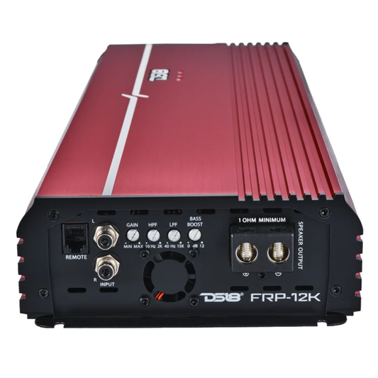 DS18 FRP-12K/RD 1-CH Monoblock 12,0000W RMS Class-D Full-Range Amplifier (RED)