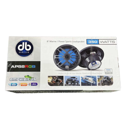 DB Drive APS8RGB 8" 2-Way 350W Max 4-Ohm Marine Audio Loudspeakers w/ RGB (Pair)