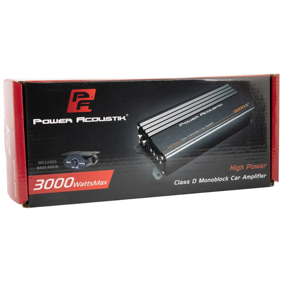 Power Acoustik MICRO1-3000D 1-CH Monoblock 3000W Max Class-D Compact Amplifier