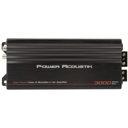 Power Acoustik MICRO1-3000D 1-CH Monoblock 3000W Max Class-D Compact Amplifier