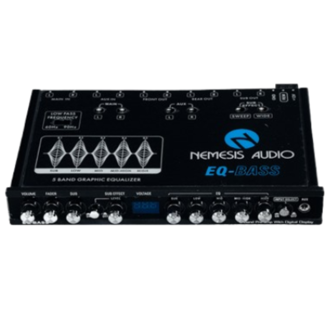 Nemesis Audio EQ-BASS 5-Band Graphic Equalizer with 8V Output