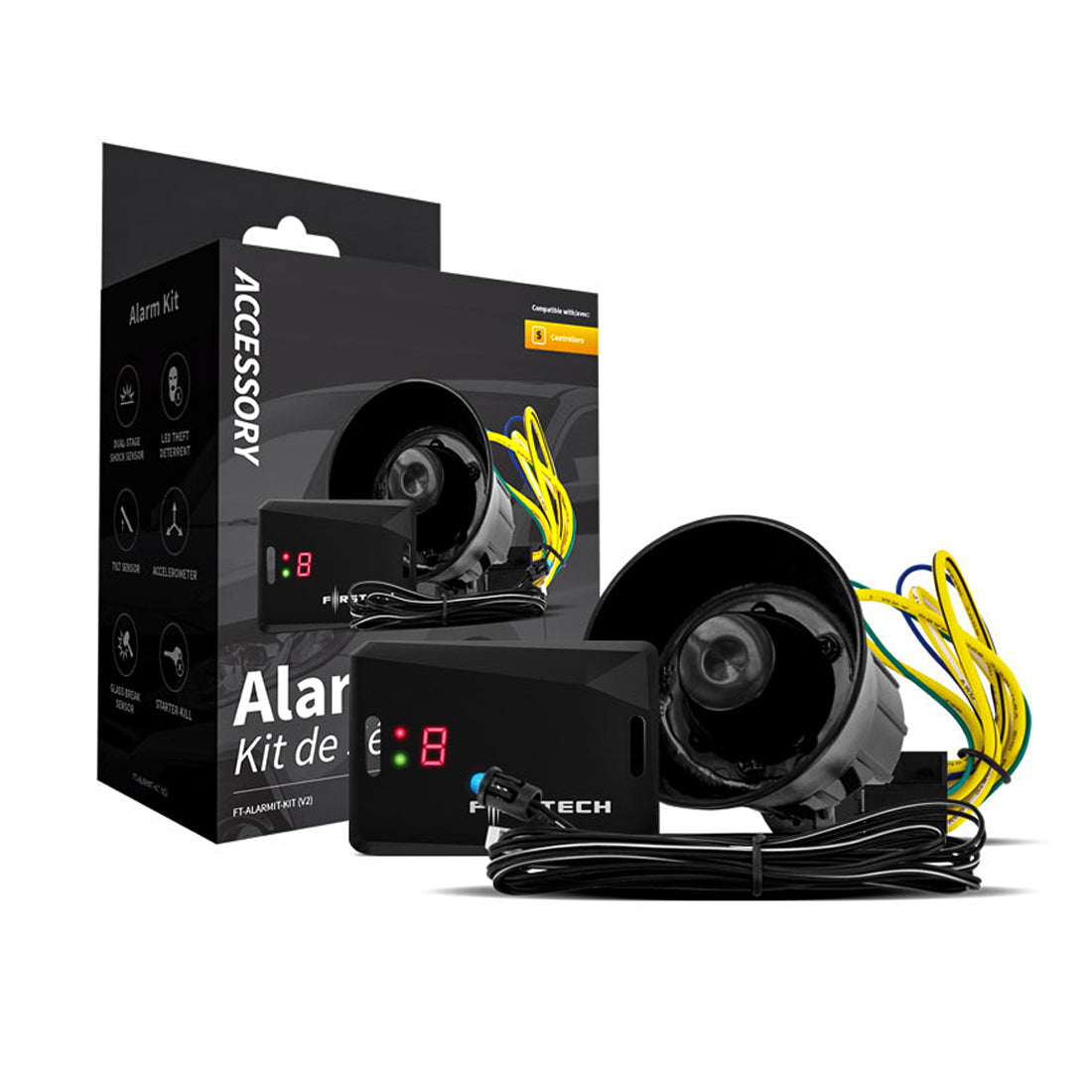 Compustar FT-ALARMIT-KIT V2 Car Security / Alarm Upgrade Kit w/ DAS II Sensor