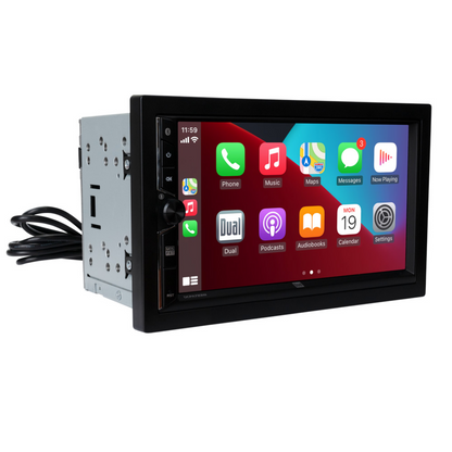 Dual DCPA723W 2-DIN 7" Apple CarPlay Android Auto Digital Multimedia Receiver