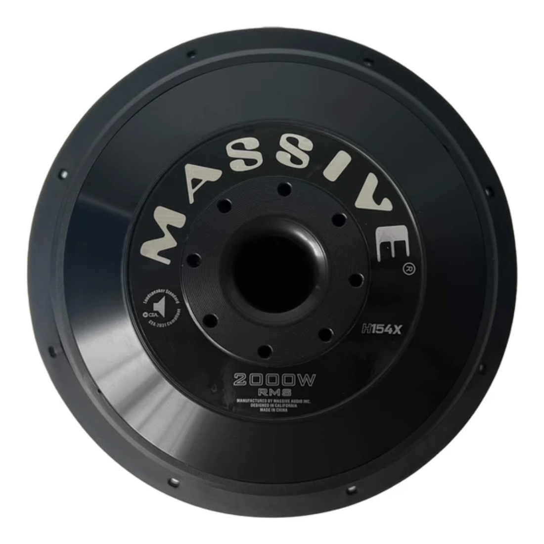 Massive Audio H154X 15" 4000 Peak 3" Dual 4-Ohm Voice Coil DVC Mega Subwoofer