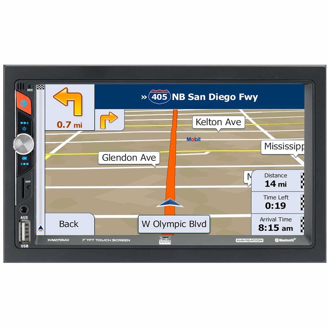Dual Electronics XVM279NAV 2-DIN 7" Digital Multimedia Receiver w/ Navigation