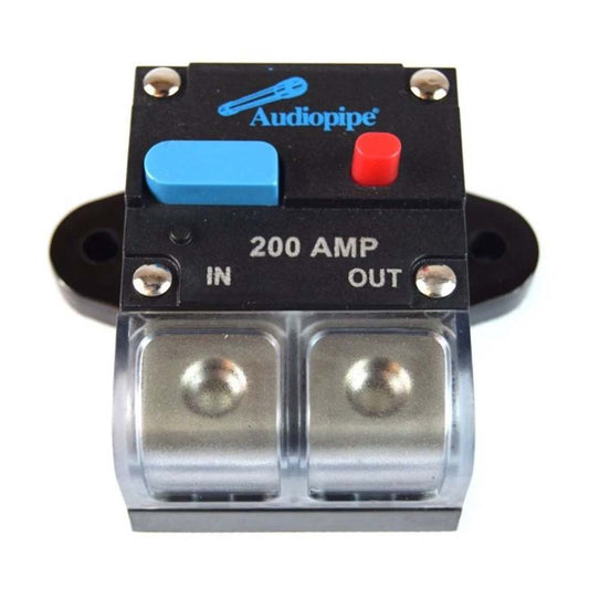 Audiopipe CB-200A 200 Amp Water Resistant Manually Resettable Circuit Breaker