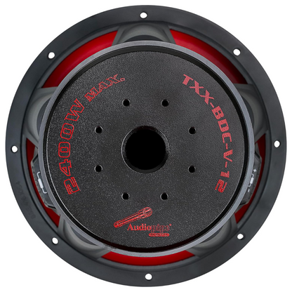 Audiopipe TXX-BDC-V-12 12" Quinta Stack 2400W Max Dual 4-Ohm DVC Car Subwoofer
