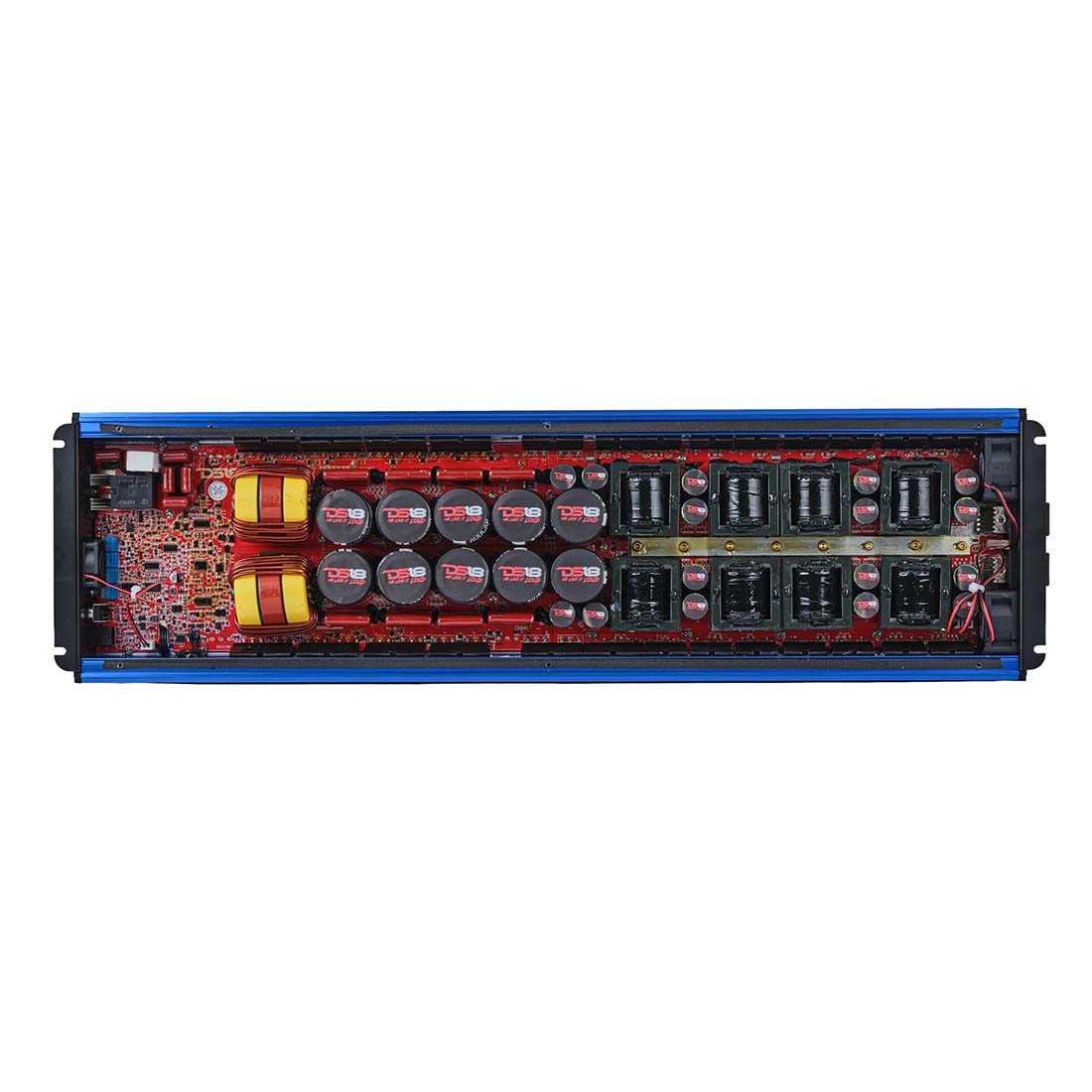 DS18 FRP-12K/BL 1-CH Monoblock 12,0000W RMS Class-D Full-Range Amplifier (BLUE)