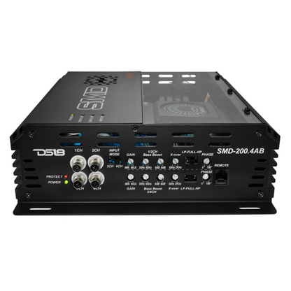 DS18 SMD-200.4AB 4-Channel 150W RMS x 4 @ 4-Ohms Class-AB Full Range Amplifier