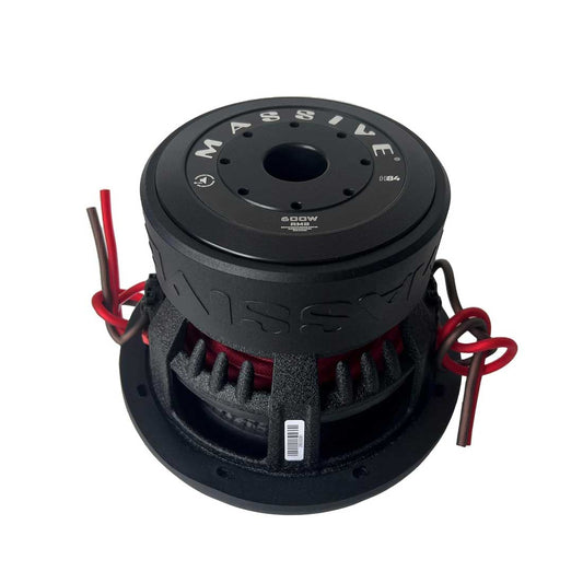 Massive Audio H84 8" 1200W Peak 2.5" Dual 4-Ohm Voice Coil DVC Car Subwoofer