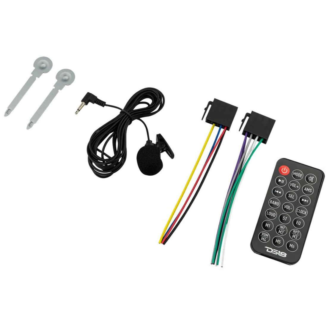 DS18 SDX1 1-DIN In-Dash Mechless Digital Media Bluetooth Receiver w/ Dual USB
