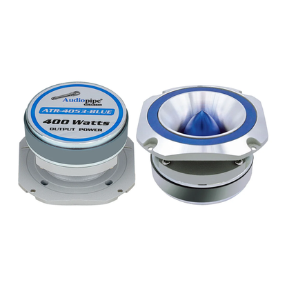 Audiopipe ATR-4053-BLUE 4in 400W Heavy Duty Super Tweeter Blue Audio Speaker