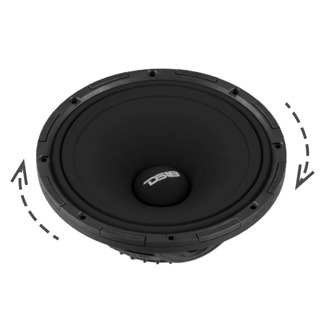 DS18 PROJECT360.84N 8" 700W Max 4-Ohm Neodymium Mid-High Car Loudspeaker