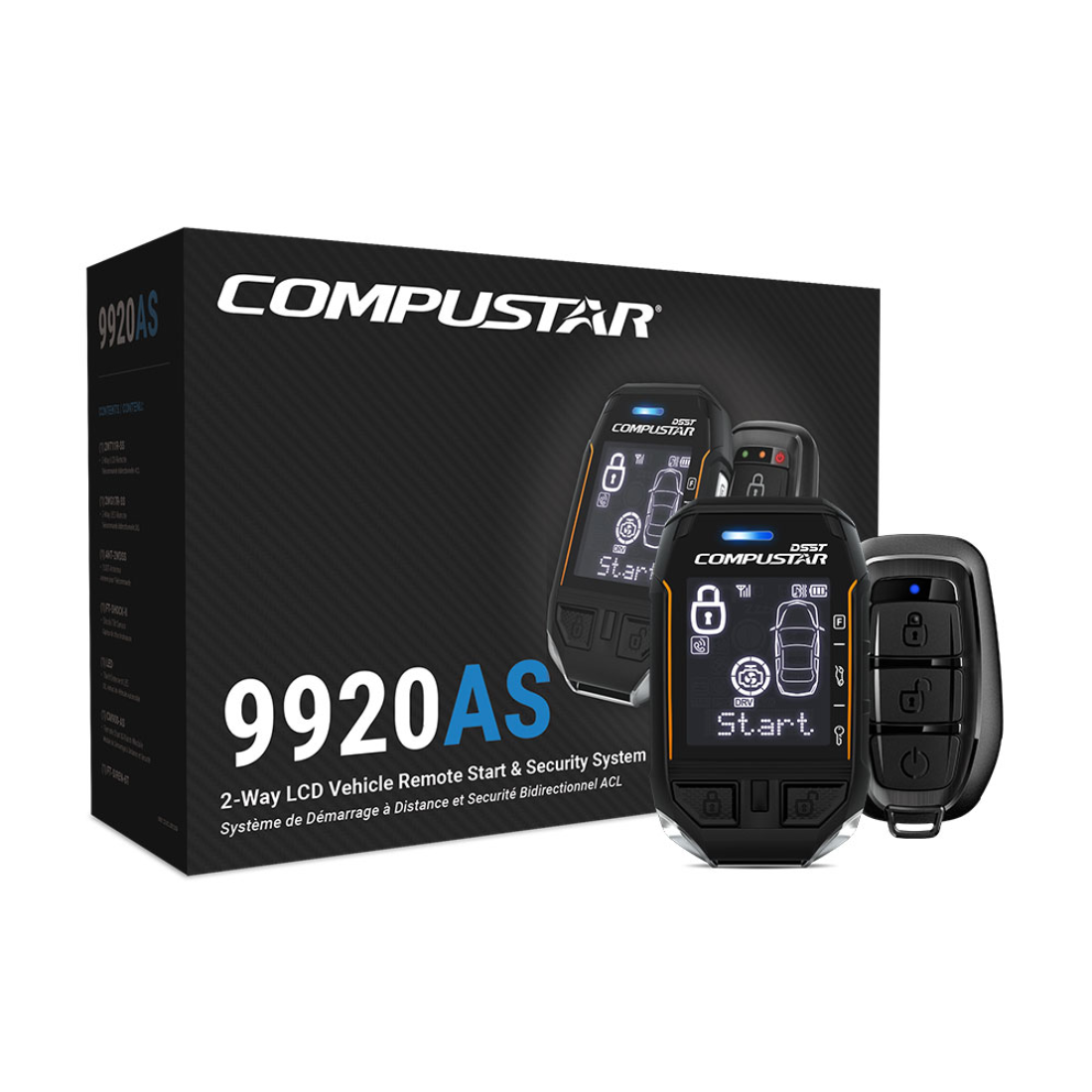 Compustar CS9920-AS All-In-One 2-Way LCD SS Car Alarm & Remote Start Kit