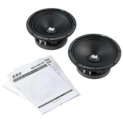Deaf Bonce FIGHT 60 6.5" 200W Max 4-Ohm Car Audio Mid-Range Speakers (Pair)