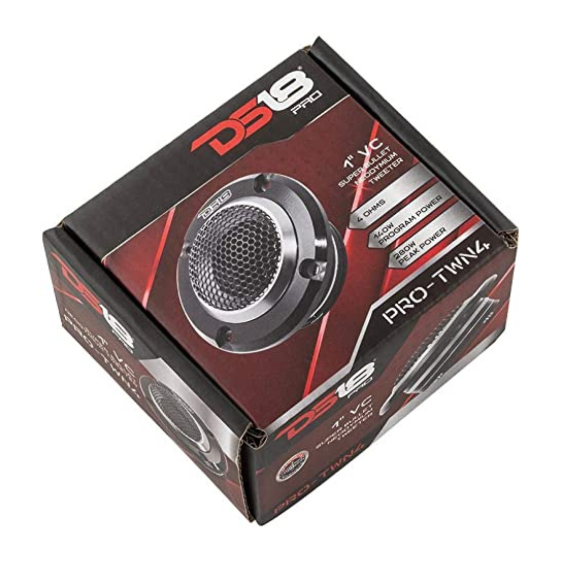 DS18 PRO-TWN4 3" 280W Peak 4-Ohms Car Audio High Compression Neodymium Tweeter