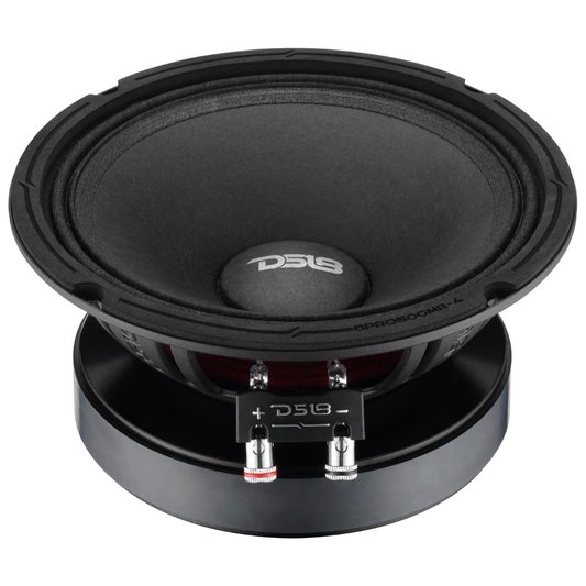 DS18 6PRO500MR-4 6.5" 500W Max 4-Ohm Midrange Car Audio Loudspeaker (Single)