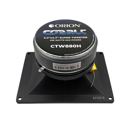 Orion CTW880H 6.3" x 4.7" 520W Peak 4-Ohm Aluminum Die-Cast Super Bullet Tweeter
