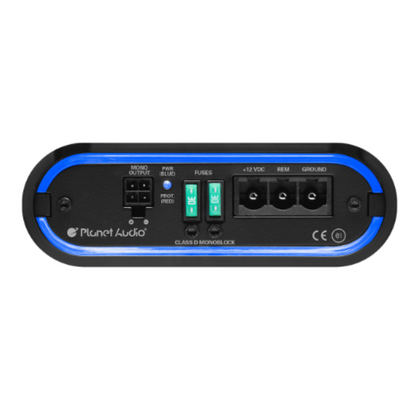 Planet Audio MB2000.1D 1-CH Monoblock 2000W Peak Class-D MOSFET Car Amplifier