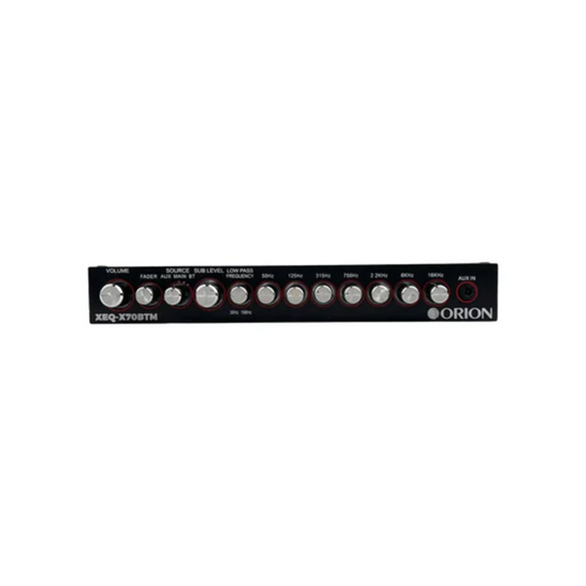 Orion XEQ-X70BTM 1/2-DIN IPX5 Marine Ready 7-Band Graphic Equalizer w/ Bluetooth