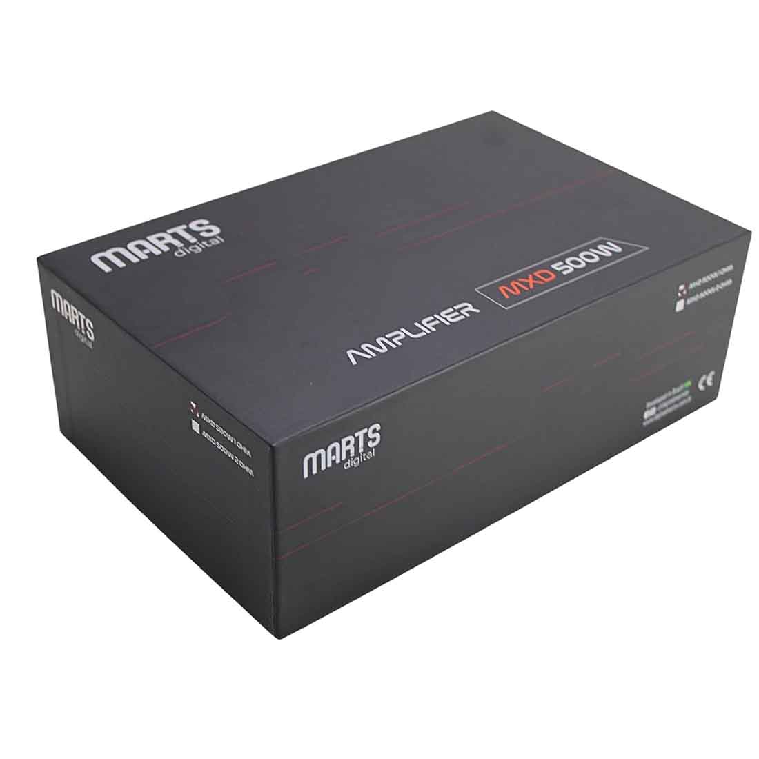 Marts Digital MXD 500 1-OHM 1-Ch Monoblock 500W Full Range Class-D Car Amplifier