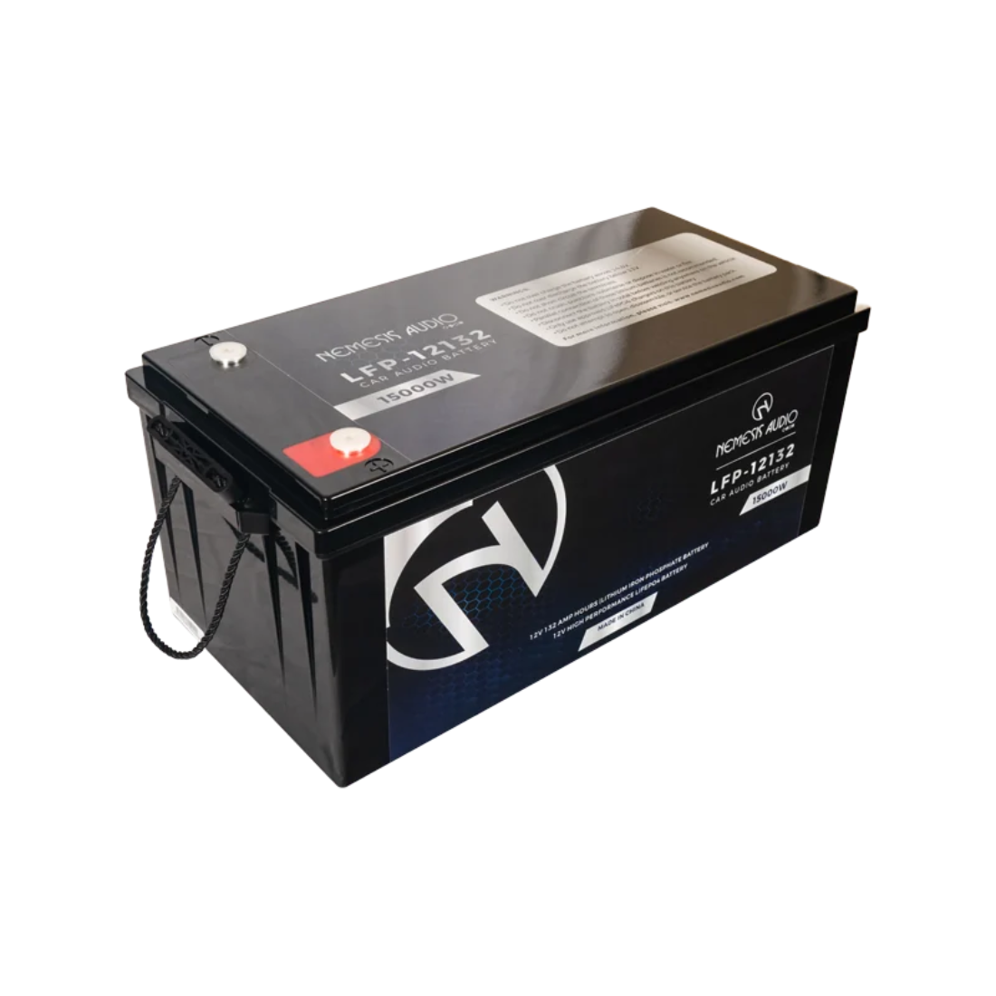 Nemesis Audio LFP-12132 12V 132Ah LiFePO4 Car Audio Battery 15000W System Rating