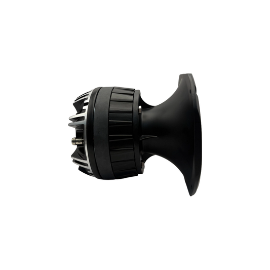 SoundQubed HDX-2HDT-8 6" Aluminum Short Horn Diffuser w/ 2" VC Titanium Driver