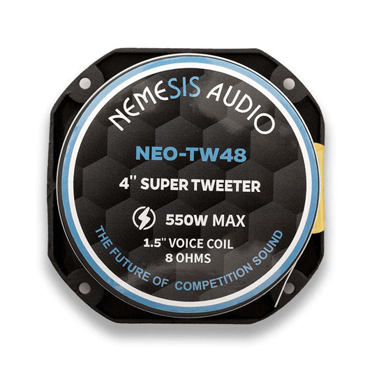 Nemesis Audio NEO-TW48 4" 550W Peak 8-Ohm 1.5" VC Neodymium Bullet Tweeter