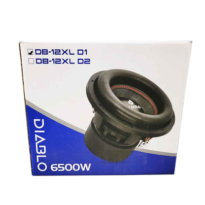 Diablo DB-12XL D1 12" 6500W Peak Dual 1-Ohm Voice Coil DVC Car Audio Subwoofer