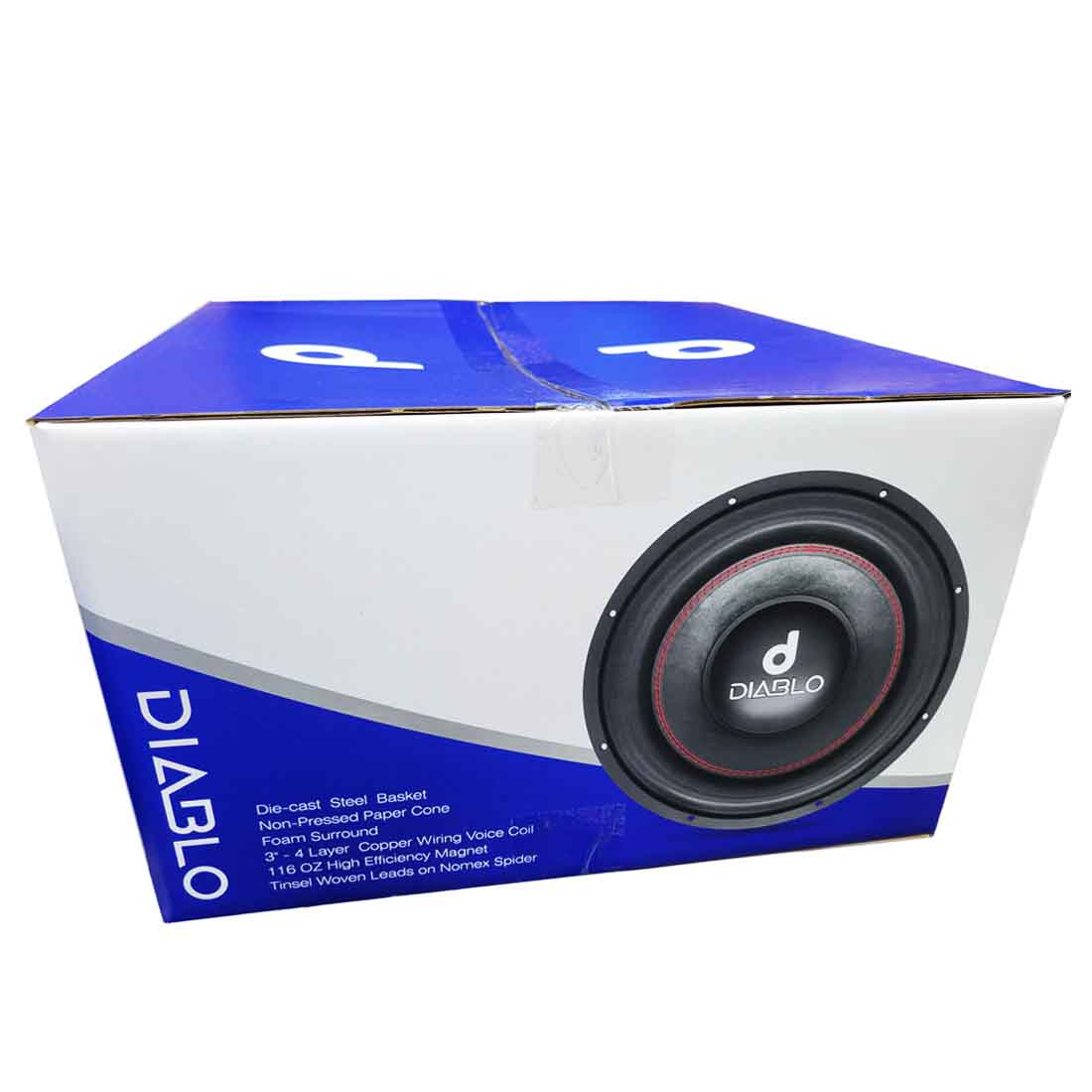 Diablo DB-15D4 V2 15" 4000W Max Dual 4-Ohm Voice Coil DVC Car Audio Subwoofer