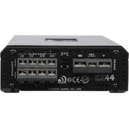 Massive Audio EX44N 4-Channel 400W Peak Full-Range Class-AB Car Amplifier