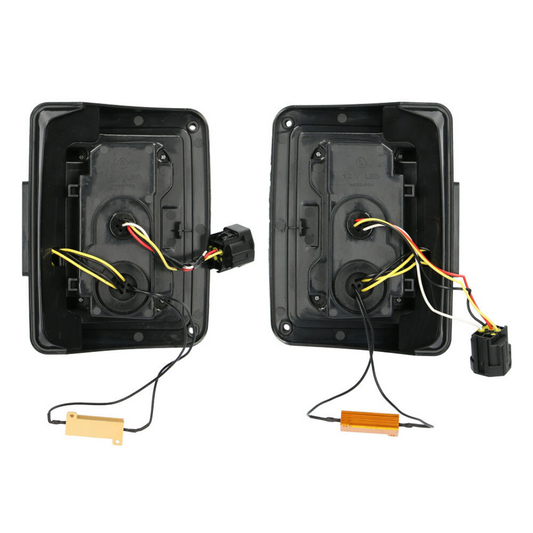 Heise JP-TL01T LED Grid Taillights w/ Transparent Lens for Wrangler JK 2007-2018