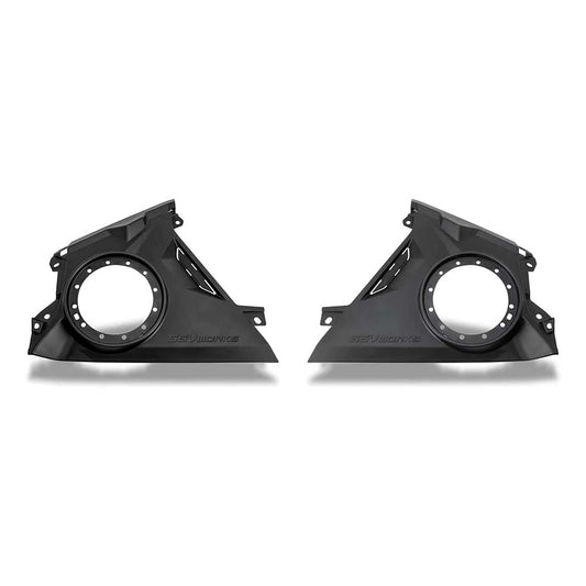 SSV Works 240-MAVR-F65U 6.5" Empty Front Dash Speaker Panels for Maverick R/X/RS