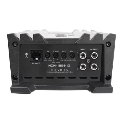 Hifonics HCM-1200.1D Monoblock 1200W Max Super D-Class Ultra-Compact Amplifier