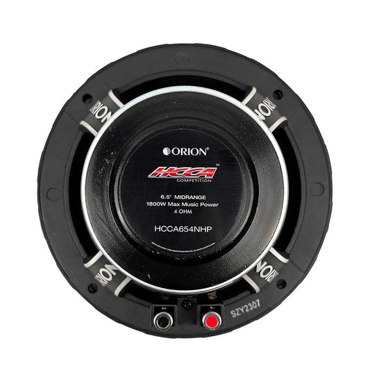 Orion HCCA654NHP 6.5" 1800 Watts Peak 4-Ohm Car Audio Midrange Speakers (Pair)