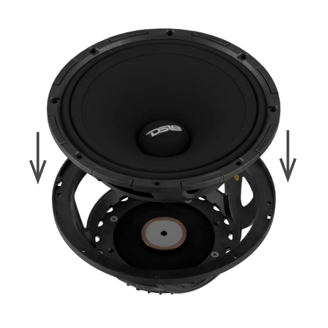 DS18 PROJECT360.84N 8" 700W Max 4-Ohm Neodymium Mid-High Car Loudspeaker