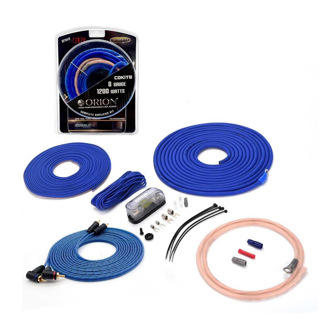 Orion COKIT8 8-Gauge Complete Car Audio Amplifier Wiring Kit