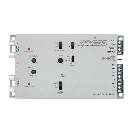 Axxess AX-LOC4.4-PRO 4-Channel 40V IN Active Line Output Converter w/ Bass Boost