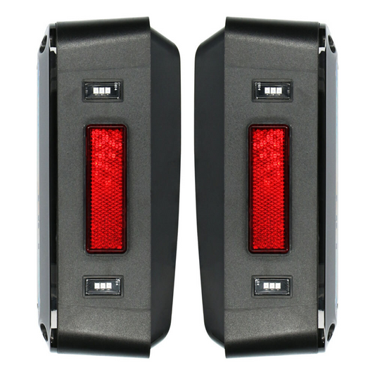 Heise JP-TL01T LED Grid Taillights w/ Transparent Lens for Wrangler JK 2007-2018