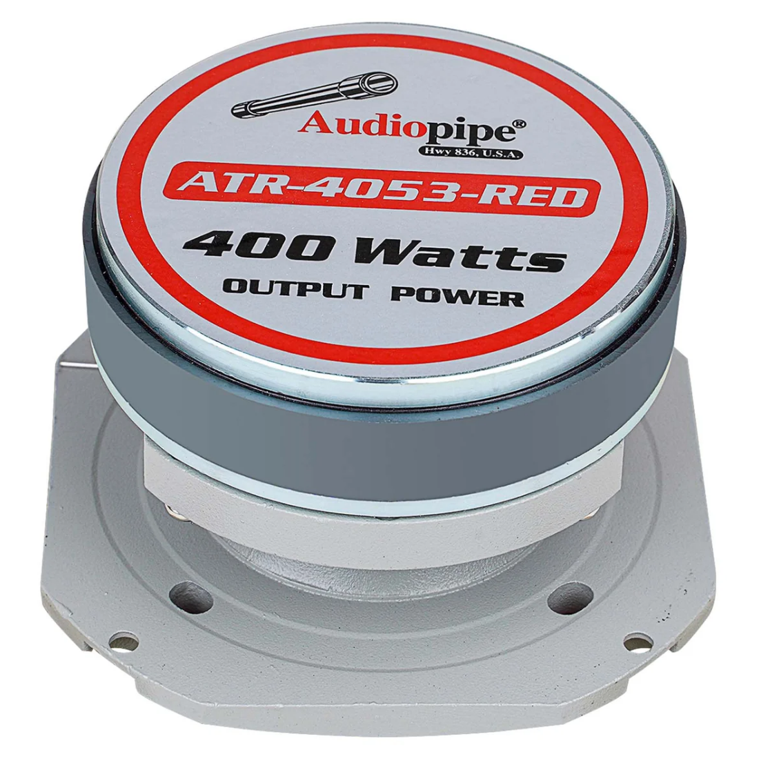 Audiopipe ATR-4053-RED 400W Peak 4-8 Ohms 1.5" Kapton Voice Coil Super Tweeter