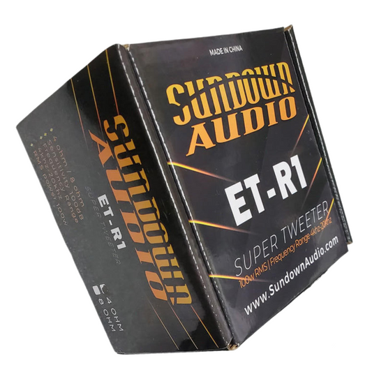 Sundown Audio ET-R1 4-Ohm 3.5" 100W RMS Power Car Audio Super Tweeter (SINGLE)