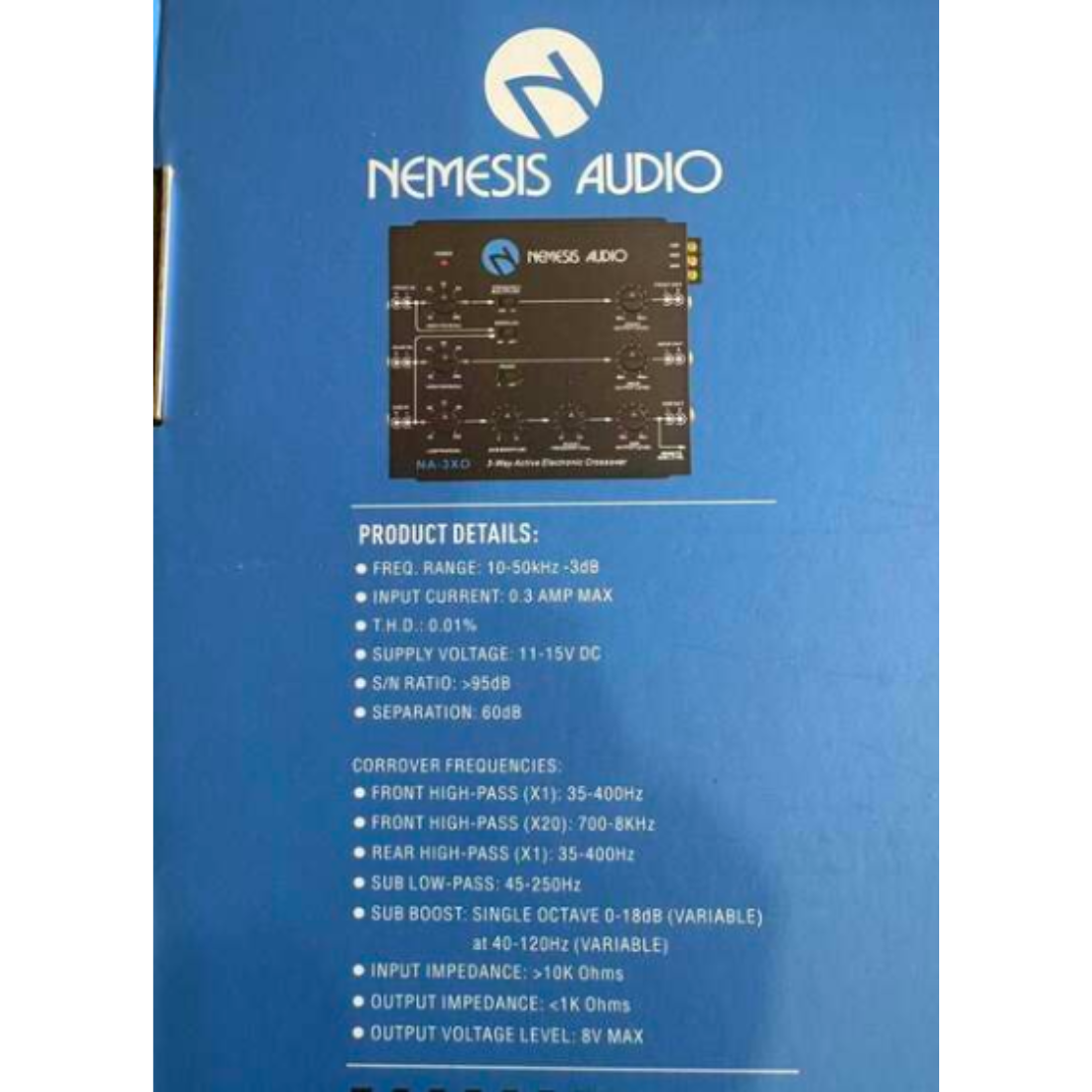Nemesis Audio NA-3XO 3-Way Active Electronic Crossover with Remote Sub Level
