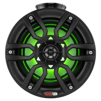 DS18 NXL-PS6BK Mini 6.5" Marine Pod Speakers 600 Watts Black RGB LED Jetski