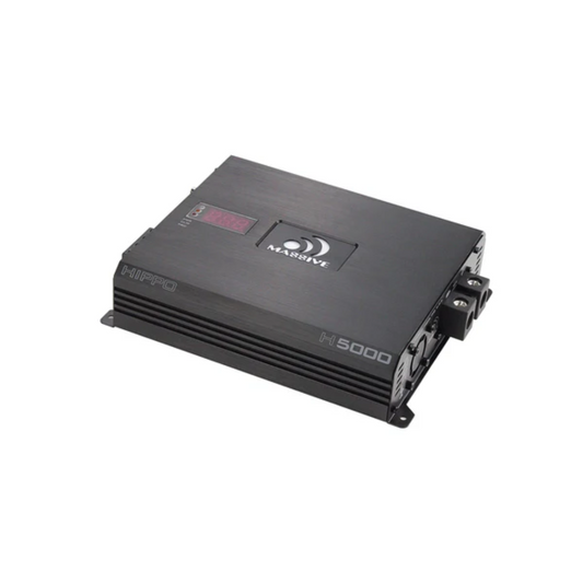 Massive Audio H5000 1-CH Monoblock 5000 Watts RMS @ 1 Ohm Class-D Car Amplifier